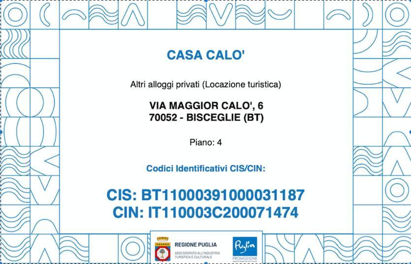 Casa Calo' Lejlighed Bisceglie Eksteriør billede